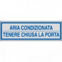 Etichette argento ARIA CONDIZ. CHIUD. PORTA