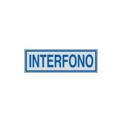 Etichette argento INTERFONO