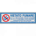 Etichette argento vietato fumare
