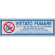Etichette argento vietato fumare per vetture private