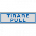 Etichette argento TIRARE PULL