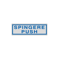 Etichette argento SPINGERE PUSH