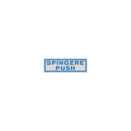 Etichette argento SPINGERE PUSH