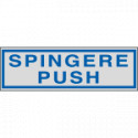 Etichette argento SPINGERE PUSH