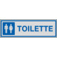 Etichette argento TOILETTE UOMO/DONNA