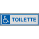 Etichette argento TOILETTE DIVERSAMENTE ABILI