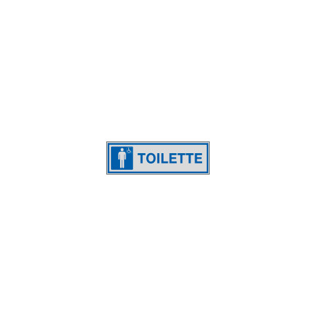 Etichette argento TOILETTE UOMO + DIVERSAMENTE ABILE