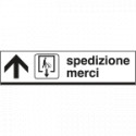 Cartello scatolato SPEDIZIONE MERCI avanti