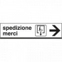 Cartello scatolato SPEDIZIONE MERCI destra