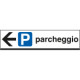 Cartello scatolato PARCHEGGIO sinistro