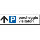 Cartello scatolato PARCHEGGIO VISITATORI avanti