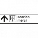 Cartello scatolato SCARICO MERCI avanti
