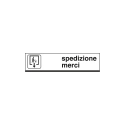 Cartello scatolato SPEDIZIONE MERCI