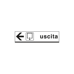 Cartello USCITA sinistra