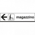 Cartello indicazione MAGAZZINO sinistra
