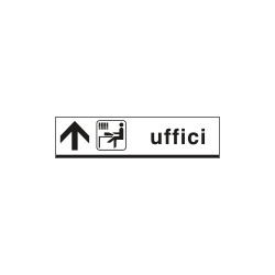 Cartello indicazione UFFICI avanti