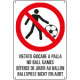 Cartello "VIETATO GIOCARE A PALLA"