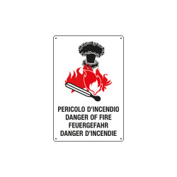 Cartello "PERICOLO INCENDIO"