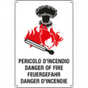 Cartello "PERICOLO INCENDIO"