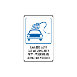 Cartello "LAVAGGIO AUTO"