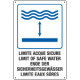 Cartello "LIMITE ACQUE SICURE"