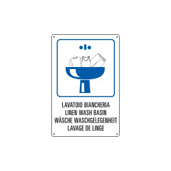Cartello "LAVATOIO BIANCHERIA"