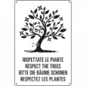Cartello "RISPETTATE LE PIANTE"