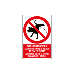 Cartello "CHIEDIAMO GENTILMENTE DI RACCOGLIERE "