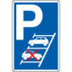 Cartello parcheggiare in retromarcia