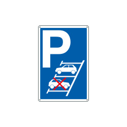 Cartello parcheggiare in retromarcia