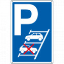 Cartello parcheggiare in retromarcia