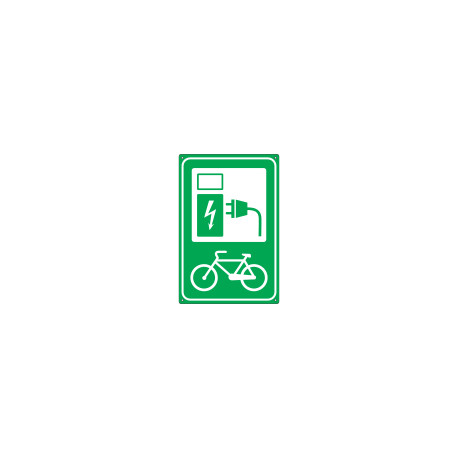 Cartello stazione di ricarica per bici elettrica