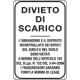 Cartello Divieto di scarico