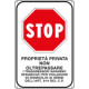 Cartello STOP Proprieta' privata
