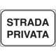 Cartello alluminio strada privata