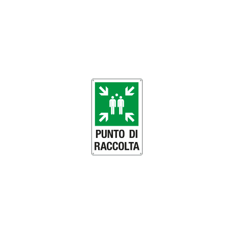 Cartello alluminio Punto di raccolta