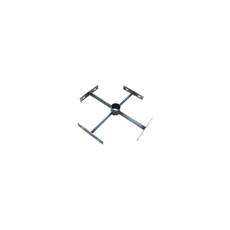 Kit staffe x palo mm60+ bulloni x montaggio 4 tabelle scat. non incluse