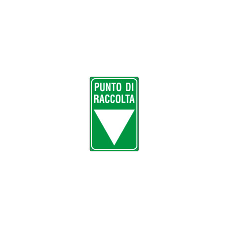 Cartello scatolato PUNTO DI RACCOLTA
