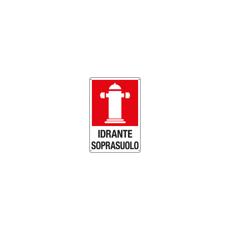 Cartello scatolato Idrante Soprasuolo