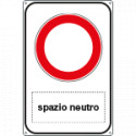 Cartello lamiera scatolato rifrangente divieto transito piu' spazio