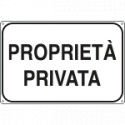 Cartello Proprieta' Privata