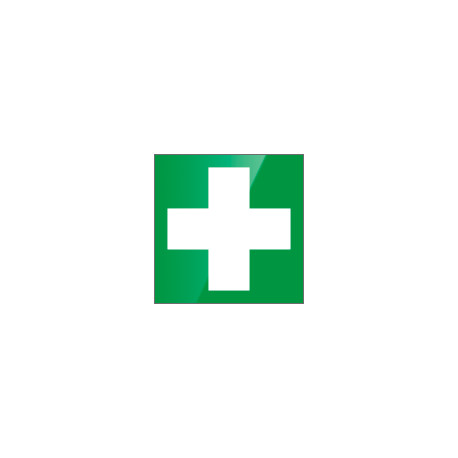 Segnale vetro CRYSTAL monofacciale pronto soccorso EN ISO 7010