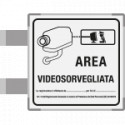 Segnale all. METAL bifacciale Area Videosorvegliata