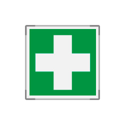 Segnaletica all. Metal mono Pronto soccorso EN ISO 7010 E003