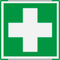 Segnal. all. Metal mono profilo VERDE Pronto Soccorso EN ISO 7010 E003