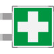 Segnaletica all. Metal bifacciale Pronto soccorso EN ISO 7010 E003