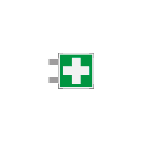 Segnaletica all. Metal bifacciale Pronto soccorso EN ISO 7010 E003