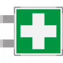 Segnaletica all. Metal bifacciale Pronto soccorso EN ISO 7010 E003