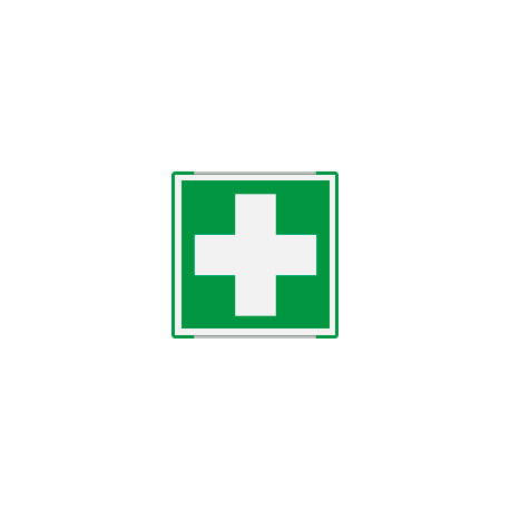 Segnal. all. Metal mono profilo VERDE Pronto Soccorso EN ISO 7010 E003